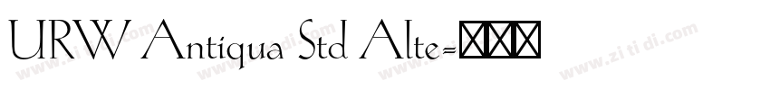 URW Antiqua Std Alte字体转换